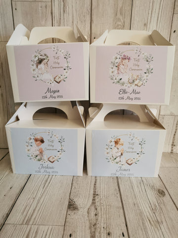 Personalised 1st / First Holy Communion Wreath Style Party Favour box