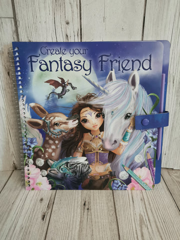 Top Model Create Your Own Fantasy Friend Colouring & Sticker Book