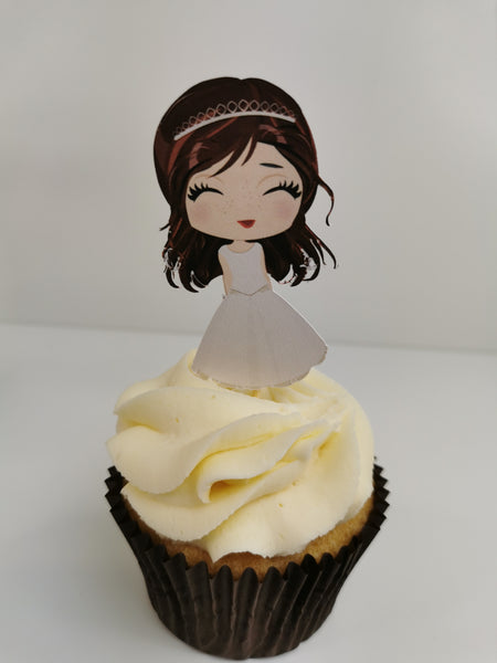 Personalised Confirmation Set of 12 Cupcake Toppers Boy Or Girl