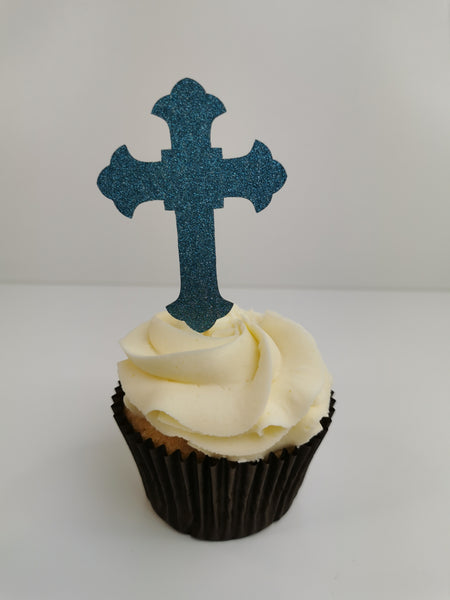 Personalised Confirmation Set of 12 Cupcake Toppers Boy Or Girl