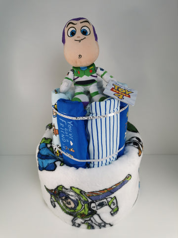 Space Style Nappy Cake Baby Gift