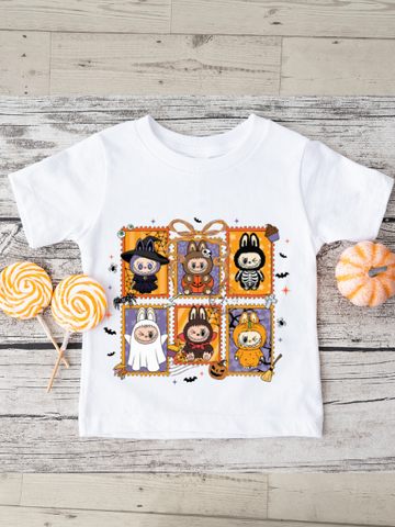 Labubu Stamp Design Halloween T-Shirt