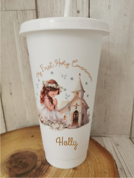 Personalised My First Holy Communion Church Style Cold Cups