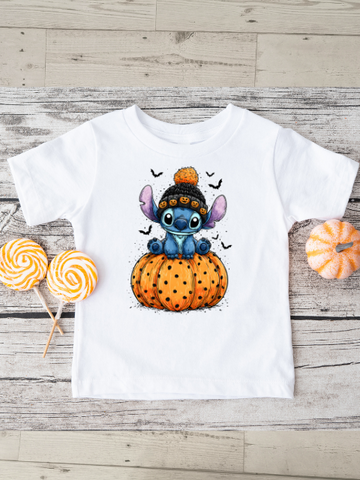 Pumpkin Stitch Design Halloween T-Shirt