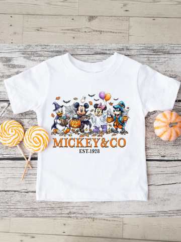 Mickey & Co Halloween Design T-Shirt