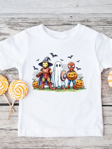 Spiderman & Ironman Superhero Halloween T-Shirt