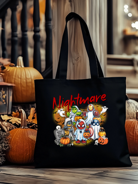 Nightmare on Main Street Halloween Tote Bag