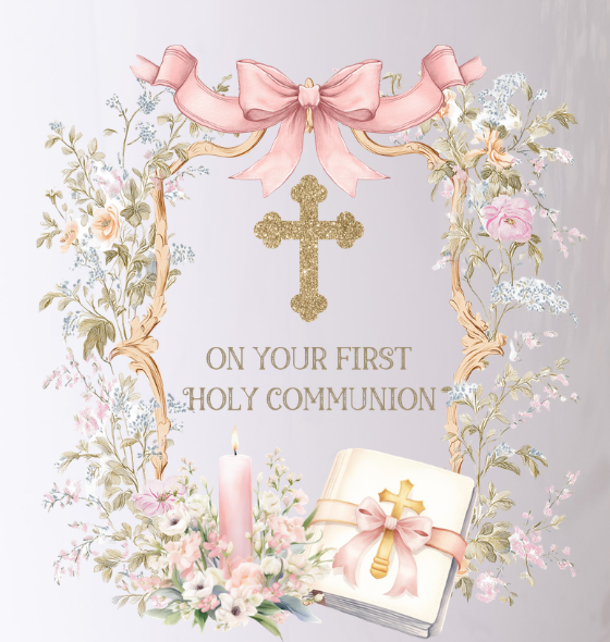 Personalised On Your First Holy Communion White Frill Style PJ's