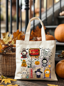 Labubu Spooky Season Halloween Tote Bag