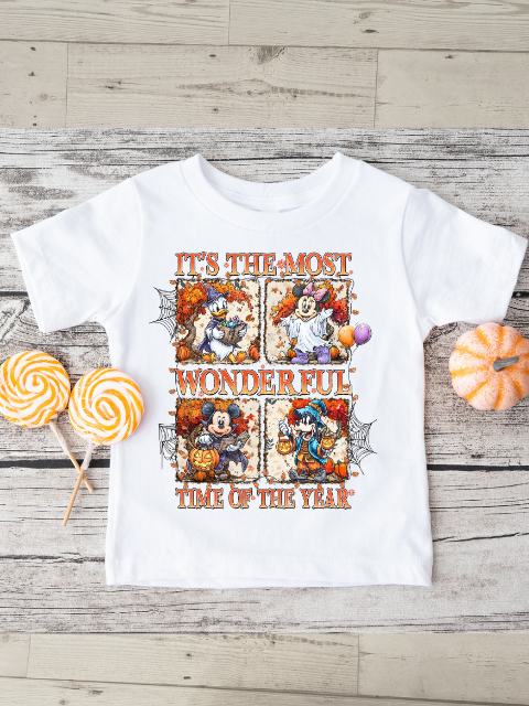 Mickey & Friends Most Wonderful Time Halloween Design T-Shirt