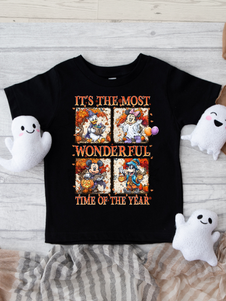 Mickey & Friends Most Wonderful Time Halloween Design T-Shirt
