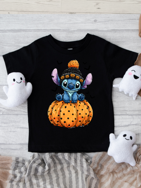 Pumpkin Stitch Design Halloween T-Shirt