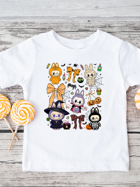 Labubu Bow Design Halloween T-Shirt