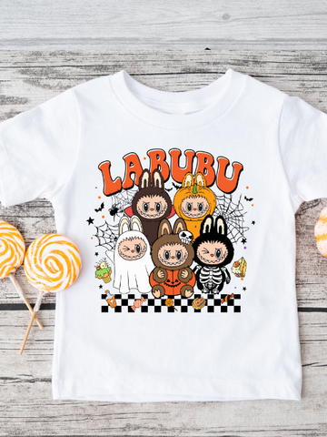 Labubu Checkerboard Halloween T-Shirt