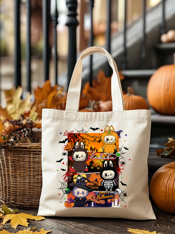 Labubu Happy Halloween Tote Bag