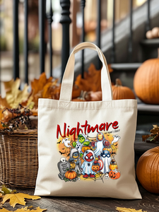 Nightmare on Main Street Halloween Tote Bag