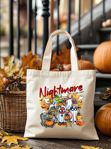 Nightmare on Main Street Halloween Tote Bag