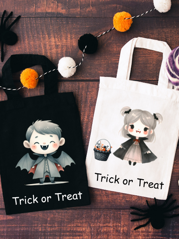 Dracula Halloween Trick or Treat Mini Tote Bag
