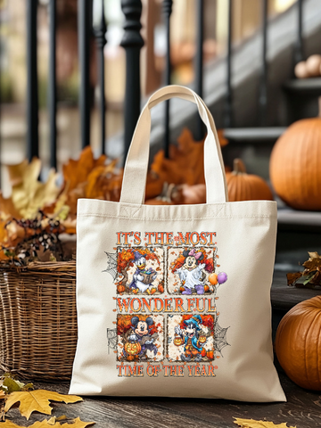 Mickey & Friends Most Wonderful Time Halloween Tote Bag