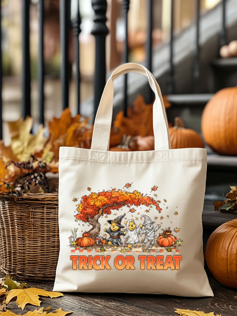 Pooh & Co Trick or Treat Halloween Tote Bag