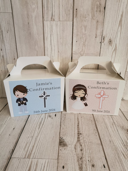 Personalised Confirmation Party/ Favour Boxes