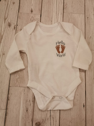 Hello World Baby Onesie