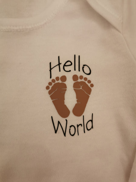 Hello World Baby Onesie