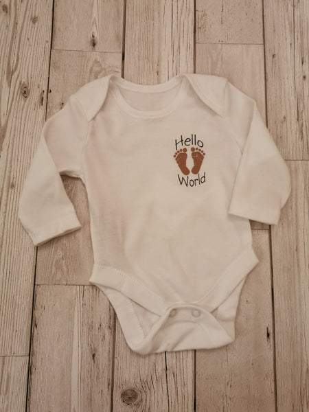 Hello World Baby Onesie