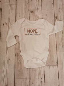 Nope not napping today Baby Onesie