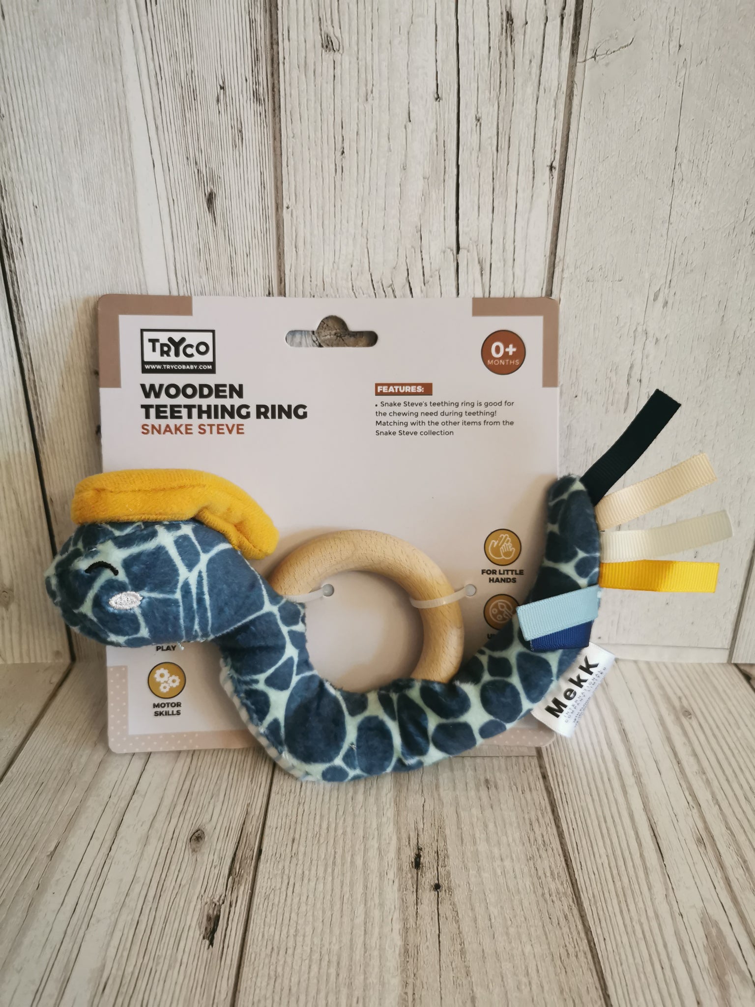 'Snake Steve' Wooden Teething Ring