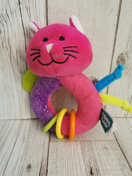 Kitty Cat Rattle Teether Toy