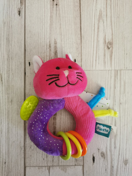 Kitty Cat Rattle Teether Toy