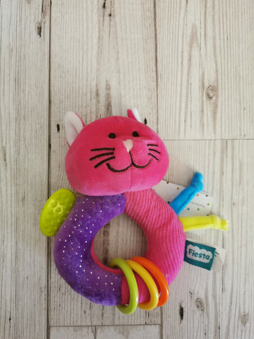 Kitty Cat Rattle Teether Toy