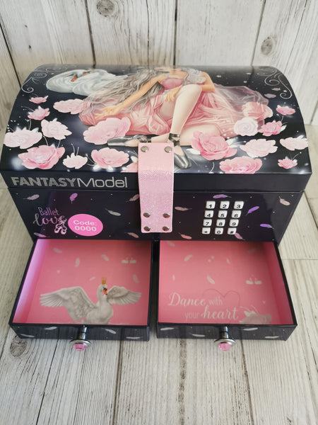 Fantasy Top Model Ballet Love 2 Drawer Jewellery Box with Code & Music