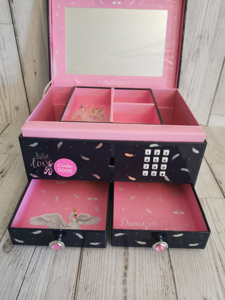 Fantasy Top Model Ballet Love 2 Drawer Jewellery Box with Code & Music