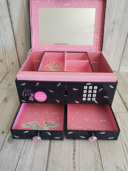 Fantasy Top Model Ballet Love 2 Drawer Jewellery Box with Code & Music