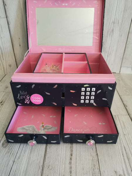 Fantasy Top Model Ballet Love 2 Drawer Jewellery Box with Code & Music