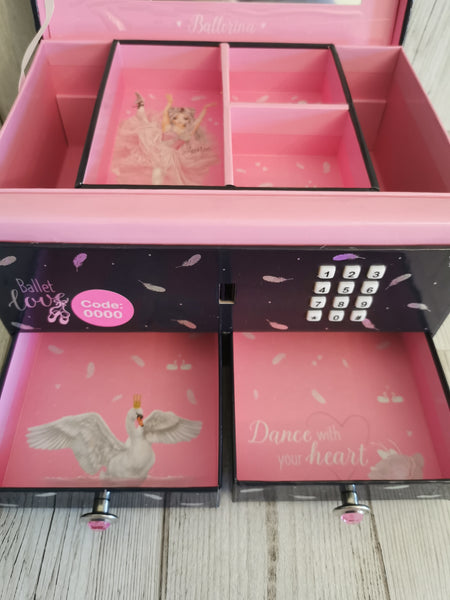 Fantasy Top Model Ballet Love 2 Drawer Jewellery Box with Code & Music