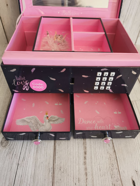 Fantasy Top Model Ballet Love 2 Drawer Jewellery Box with Code & Music