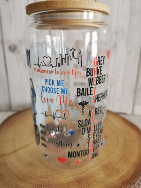 Grey's Anatomy Libbey Glass Can Cold Cup