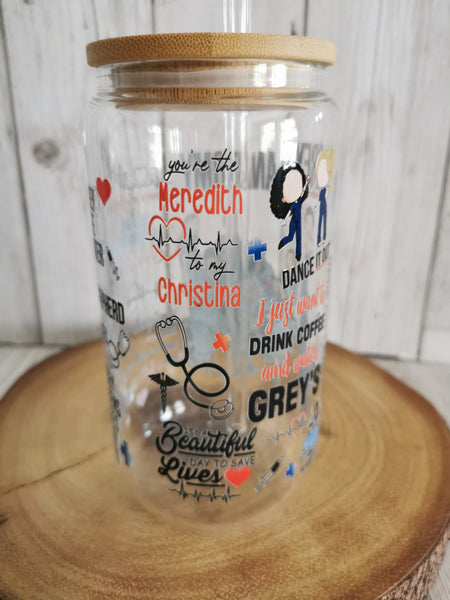 Grey's Anatomy Libbey Glass Can Cold Cup