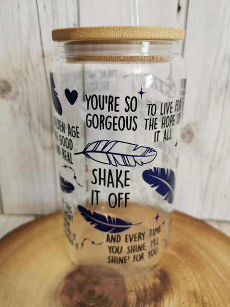 Taylor Swift 'Shake it off' Libbey Glass Can Cold Cup