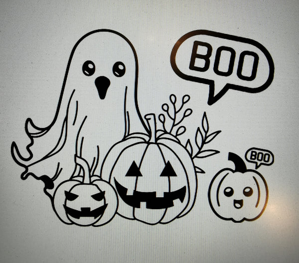 Halloween Characters Colour Me In T-Shirt