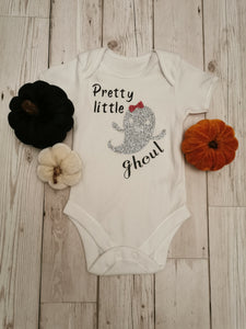 Pretty Little Ghoul Halloween Baby Onesie