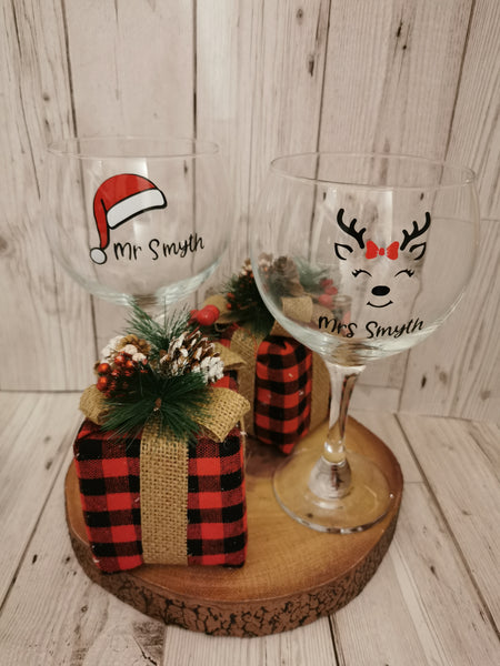 Personalised Christmas Teacher/Teacher Assistant Gin Cocktails Glass & Box