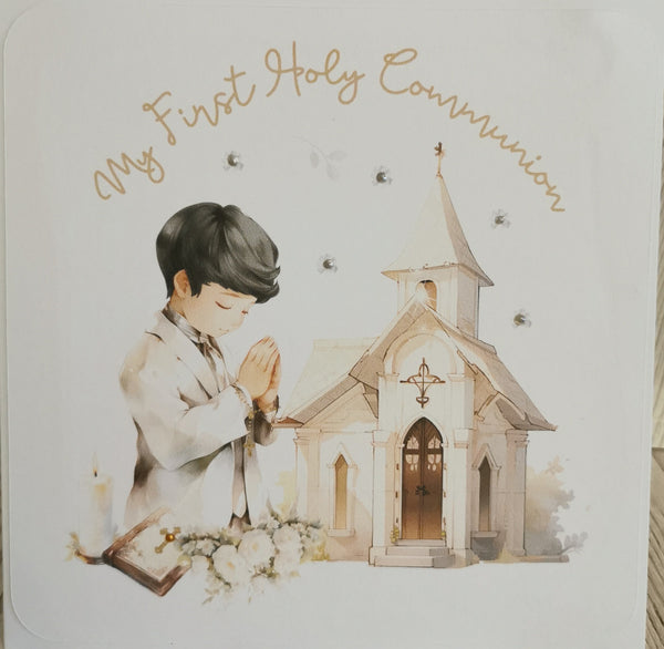 Personalised 1st/First Holy Communion Boy Church Style Ceramic Mug