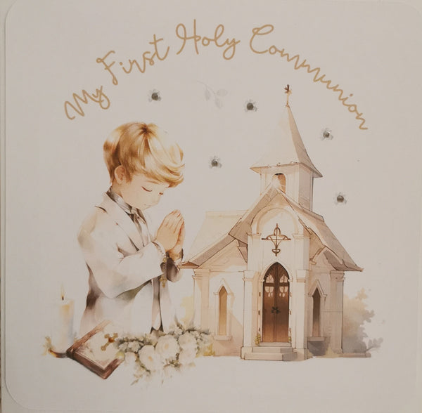 Personalised 1st/First Holy Communion Boy Church Style Ceramic Mug