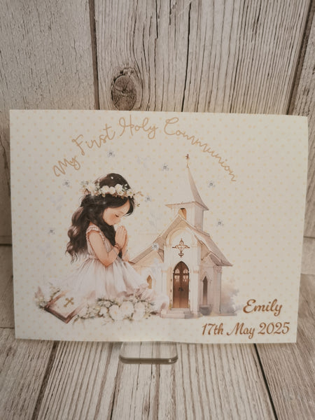Personalised 1st/First Holy Communion Girl Church Style Party Boxes