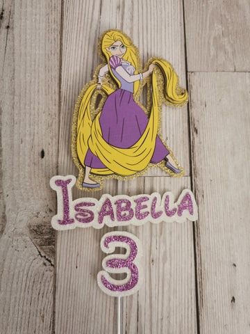 Personalised Tangled Rapunzel Figure Cake Topper