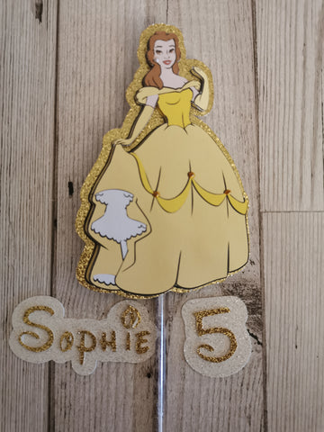 Personalised Beauty & The Beast Belle Figure Cake Topper